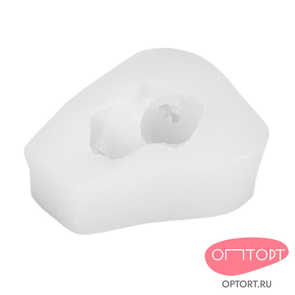 Силиконовый молд 3D «Спящий олененок с птичкой»